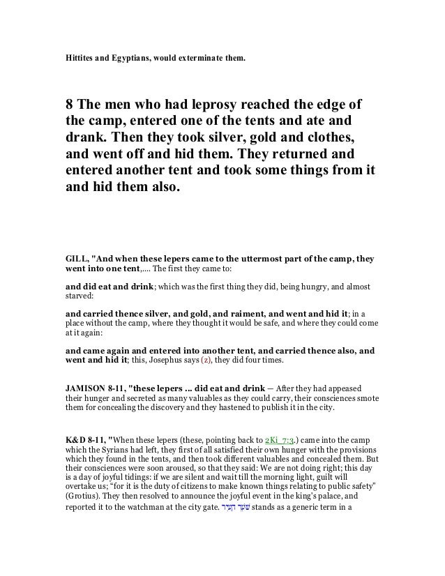 2 Kings 7 Commentary