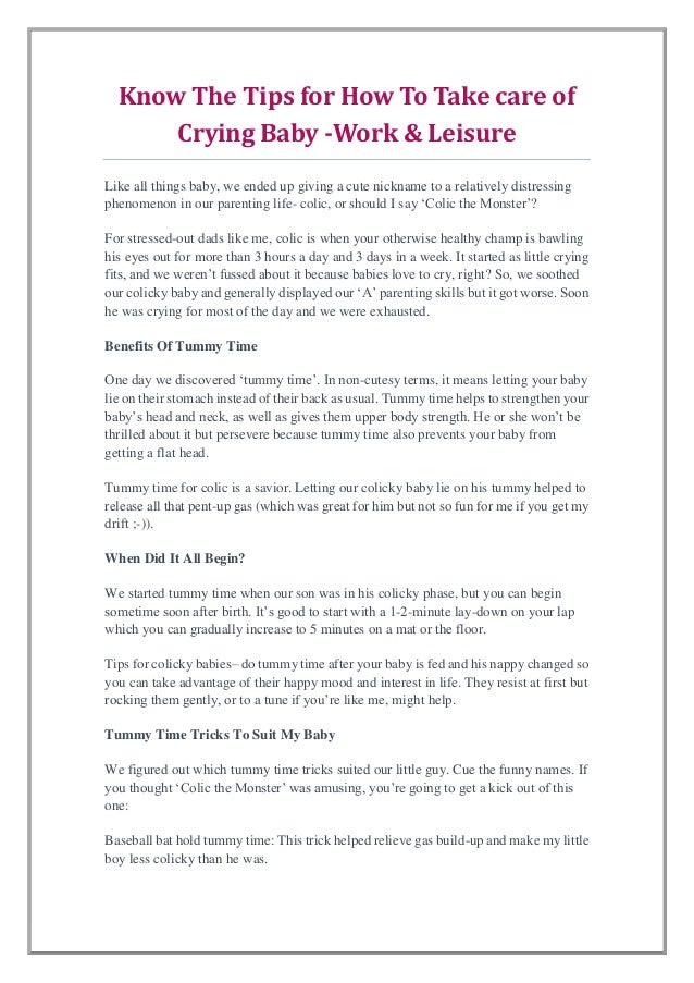 tummy time to relieve gas