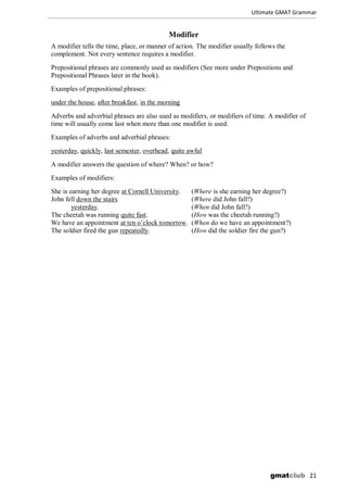 Book Modifiers English grammar book | PDF