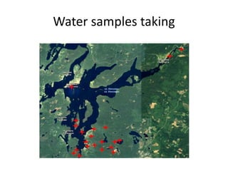 Water samples taking
 
