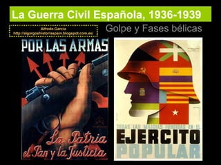 La Guerra Civil Española, 1936-1939
Golpe y Fases bélicasAlfredo García
http://algargoshistoriaspain.blogspot.com.es/
 