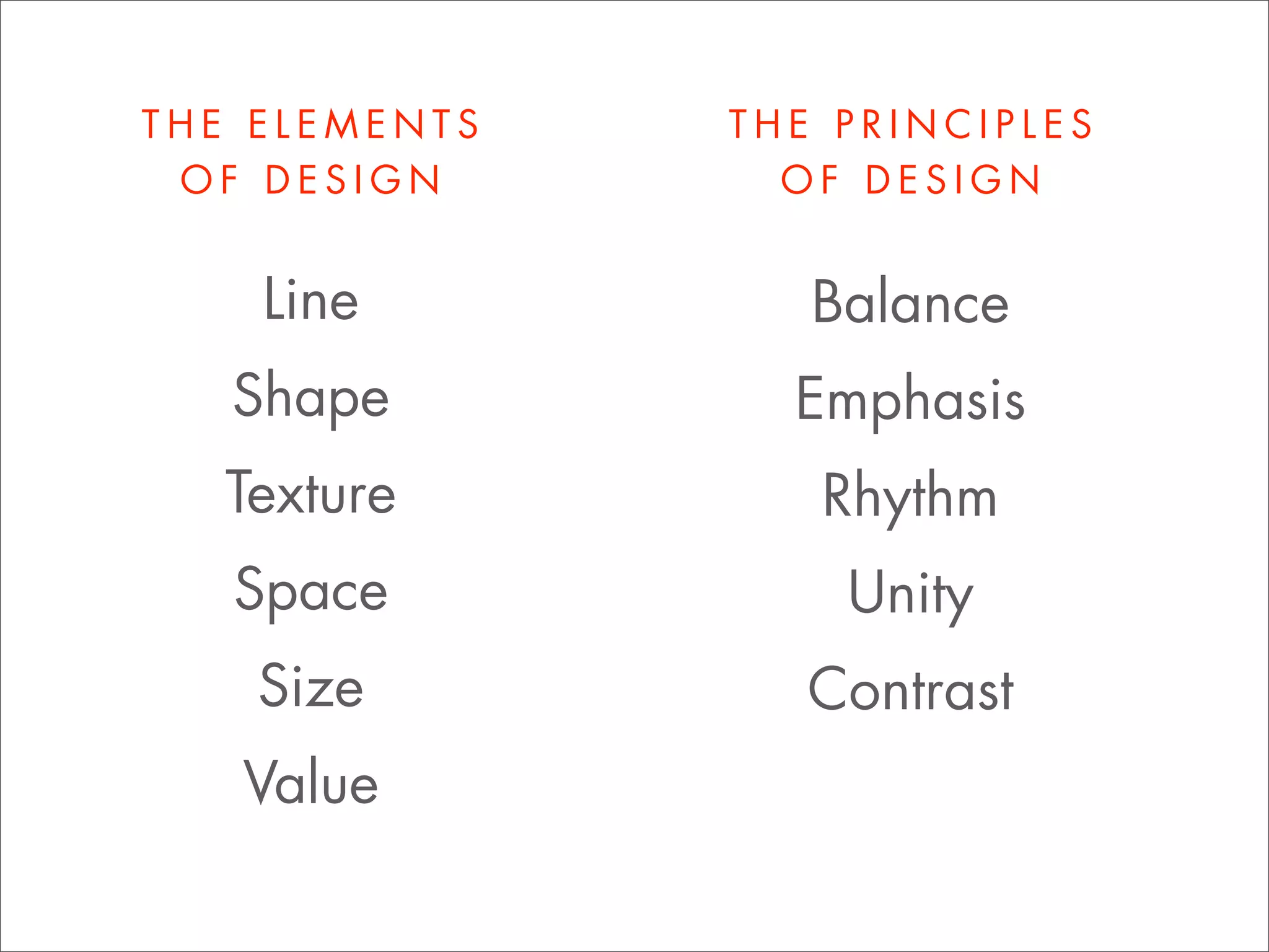 LANGUAGE OF DESIGN (Intro to GD, Wk 2)