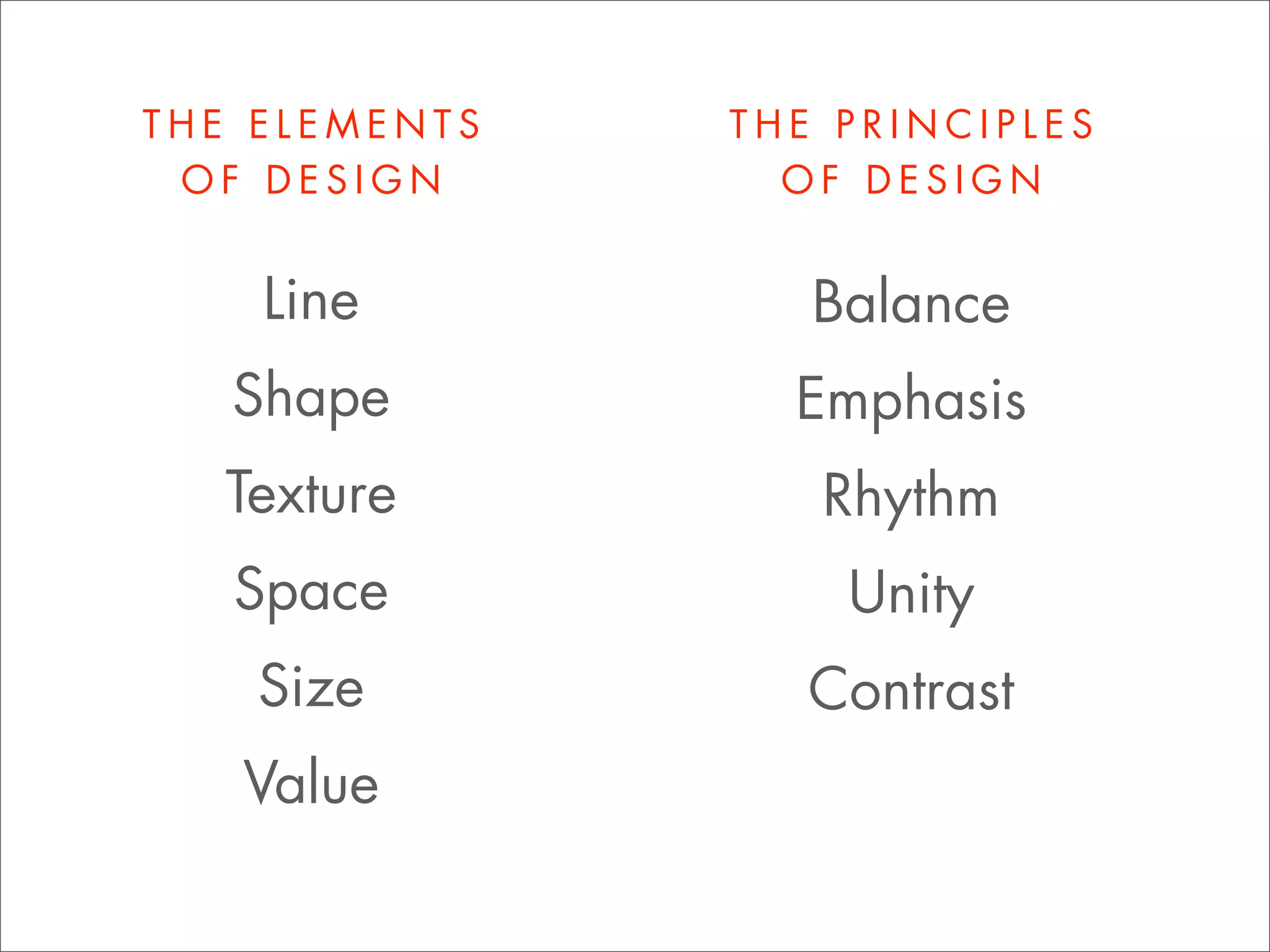 LANGUAGE OF DESIGN (Intro to GD, Wk 2)