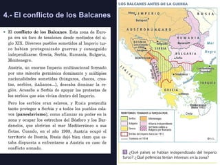 4.- El conflicto de los Balcanes