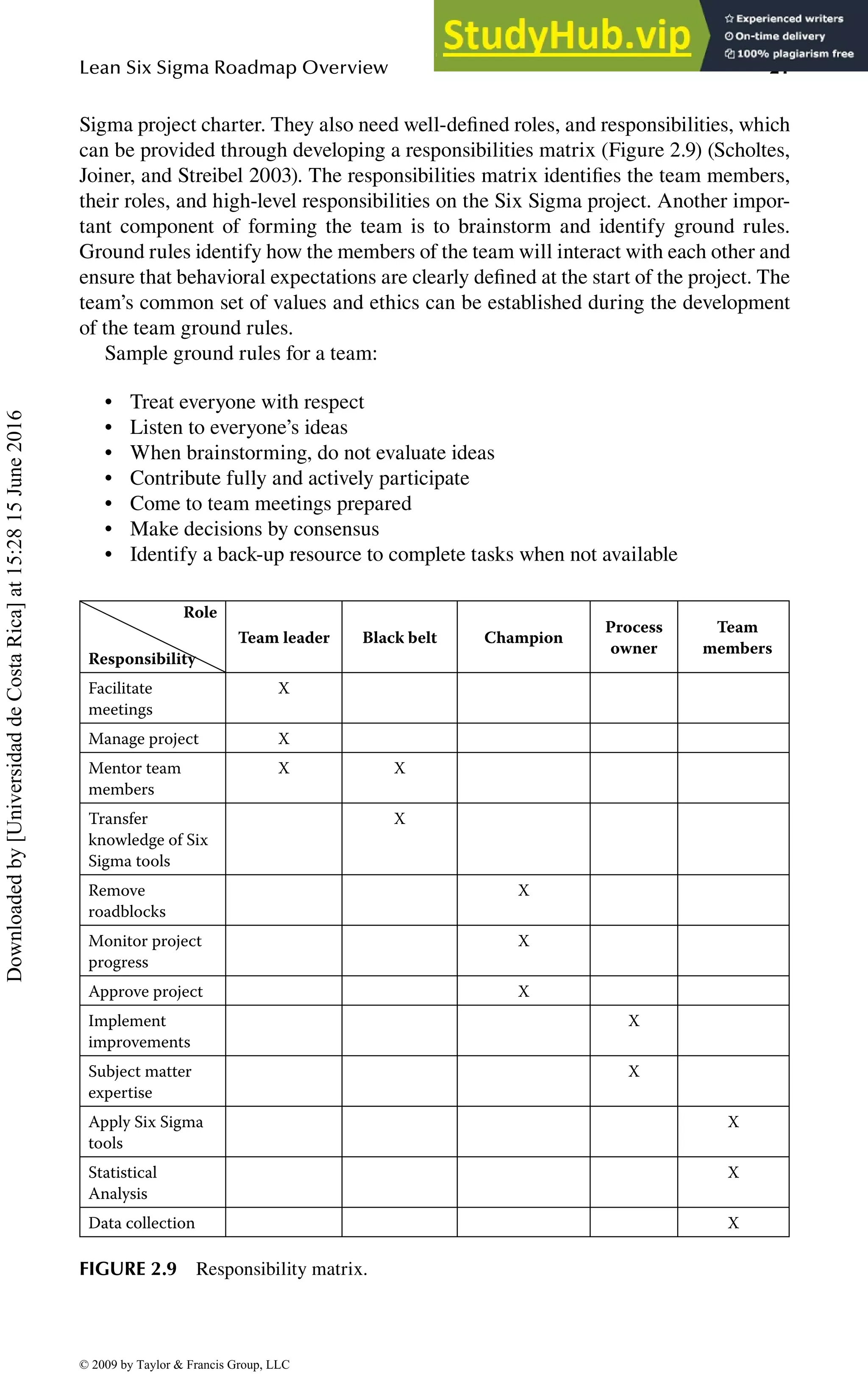 2 Lean Six Sigma Roadmap Overview | PDF