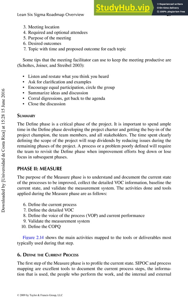 2 Lean Six Sigma Roadmap Overview | PDF | Mechanical and Industrial ...