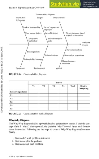 2 Lean Six Sigma Roadmap Overview | PDF