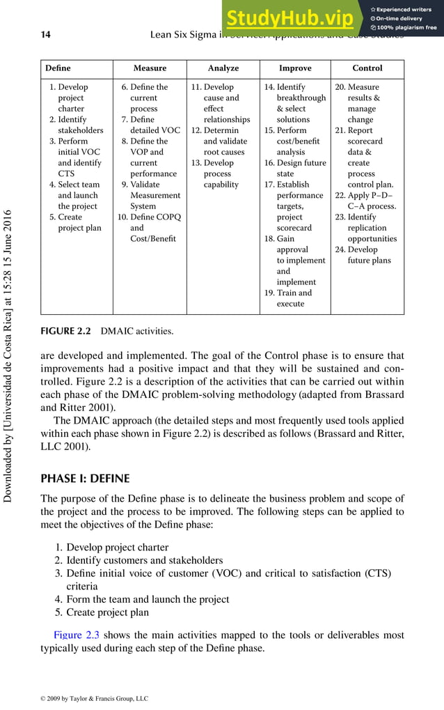 2 Lean Six Sigma Roadmap Overview | PDF | Mechanical and Industrial ...