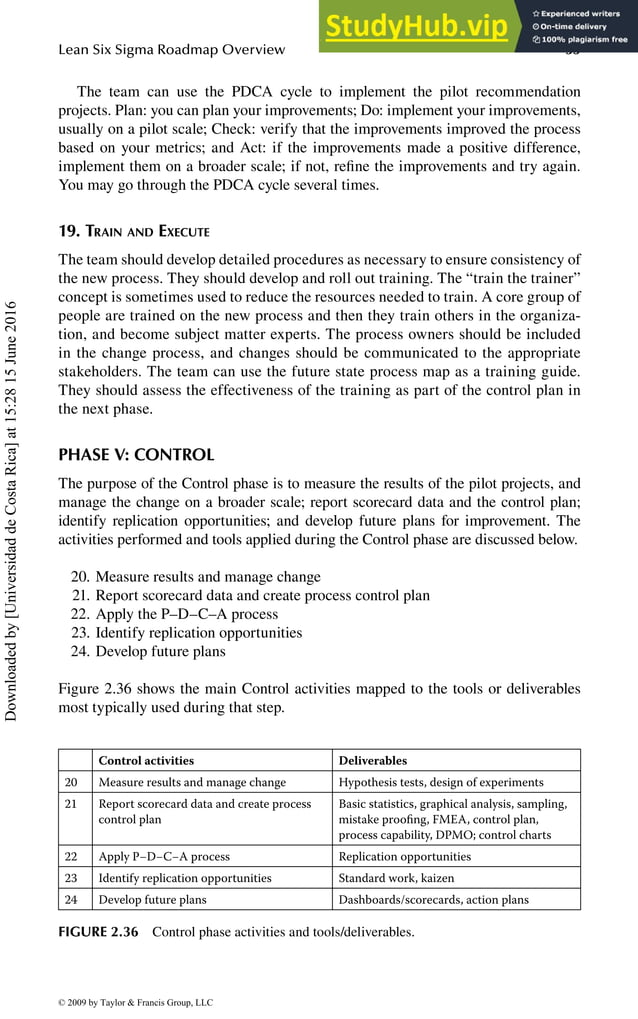 2 Lean Six Sigma Roadmap Overview | PDF | Mechanical and Industrial ...