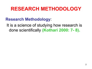 Chapter Two 2 Lecture Research Sciences Ppt