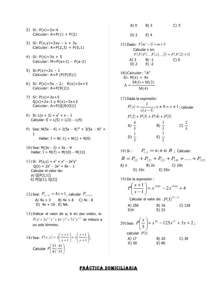 2º Algebra