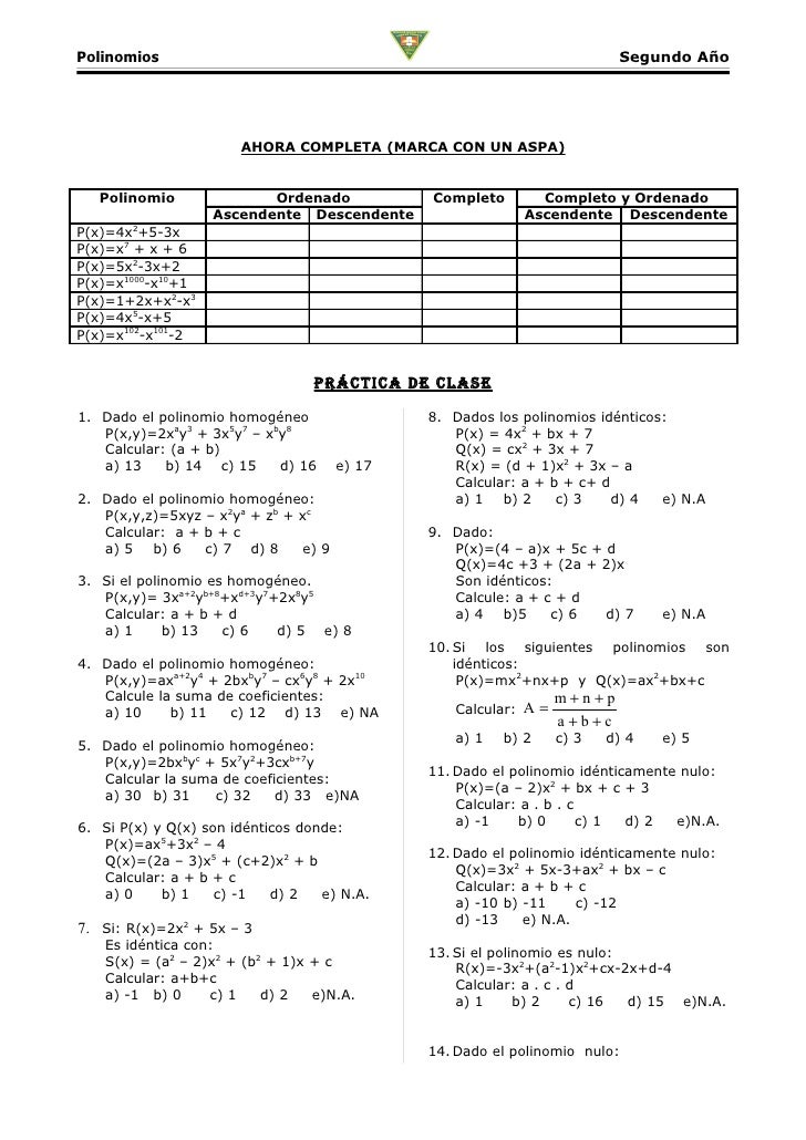 2º Algebra
