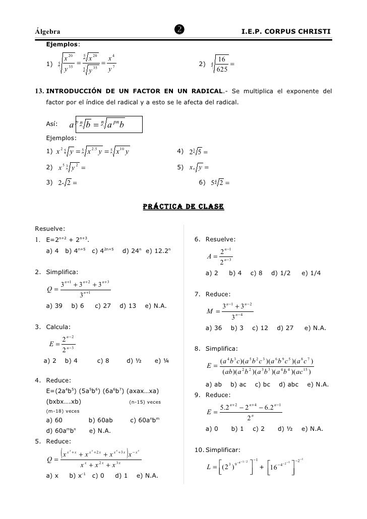 2º Algebra