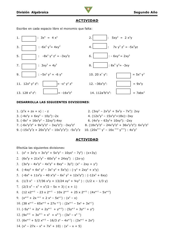 2º Algebra 2º Algebra