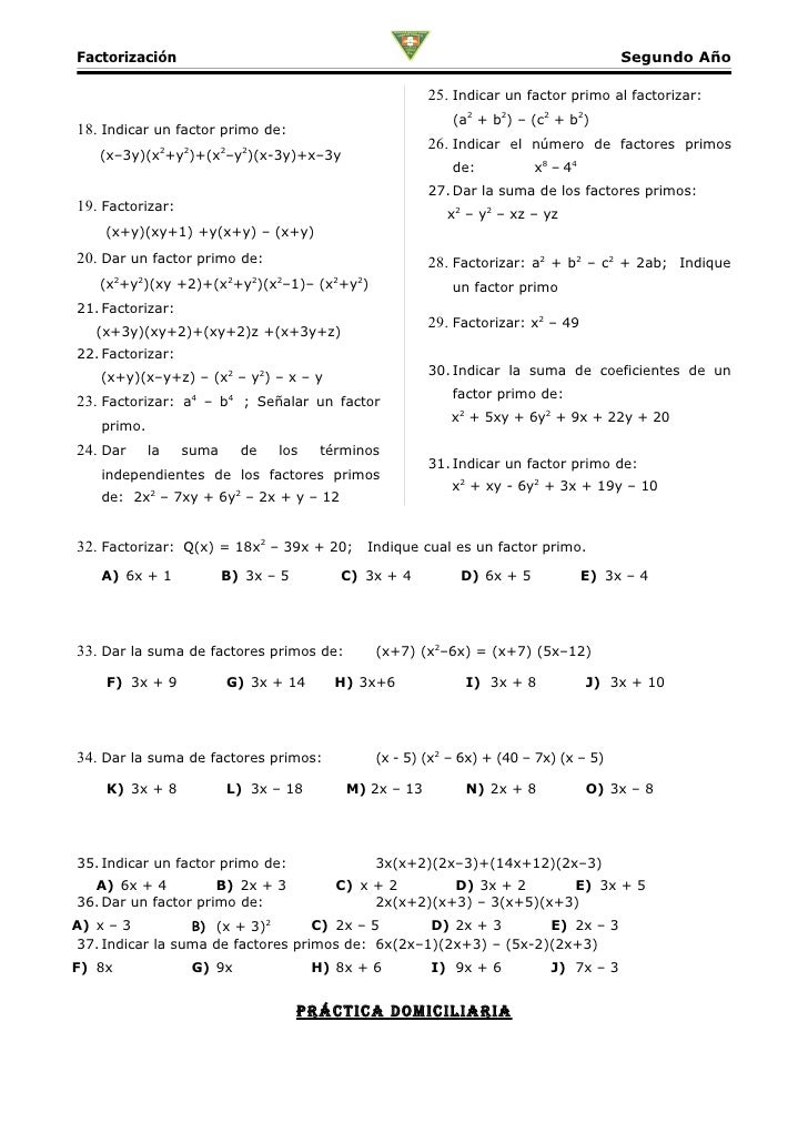 2º Algebra 2º Algebra