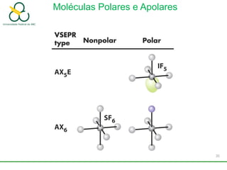 Moléculas Polares e Apolares
35
 