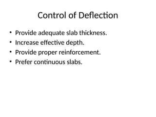 Deflection Control Slab Comprehensive Guide to Limit State Serviceability and Deflection ...