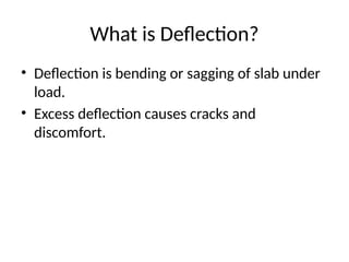 Deflection Control Slab Comprehensive Guide to Limit State Serviceability and Deflection ...