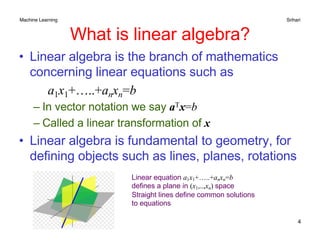 LinearAlgebra concepts used for machine learning | PDF