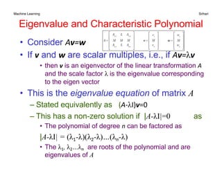 Wn Equation LinearAlgebra concepts used for machine learning | PDF
