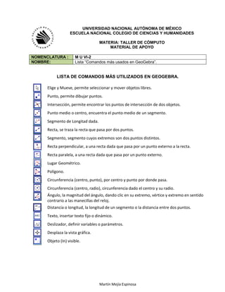 Martín Mejía Espinosa
UNIVERSIDAD NACIONAL AUTÓNOMA DE MÉXICO
ESCUELA NACIONAL COLEGIO DE CIENCIAS Y HUMANIDADES
MATERIA: ...