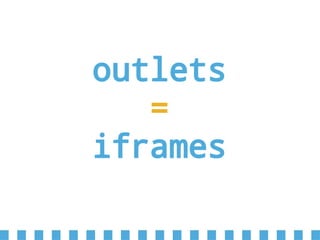 outlets
=
iframes
 
