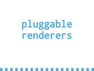 pluggable
renderers
 