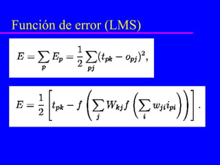 Función de error (LMS) 
