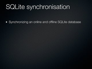 SQLite in Adobe AIR