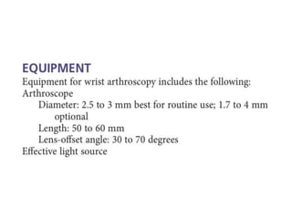 Arthroscopy of Ankle and Wrist
