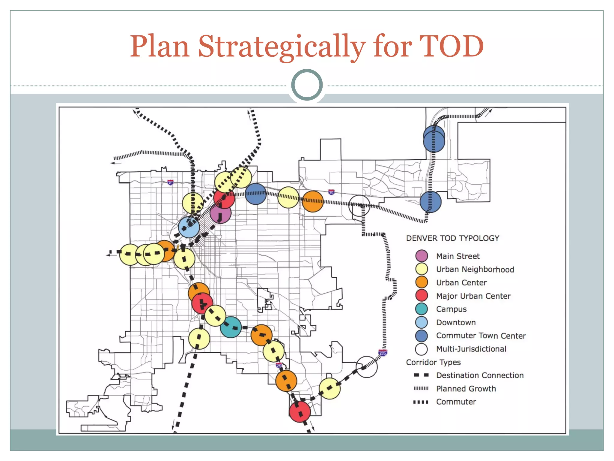 Plan Strategically for TOD
 