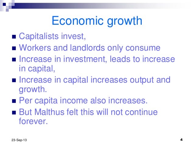 2 malthusian theory of growth