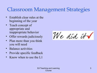 (2) managing young learner classes new | PPT