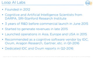 Mappatura delle eccellenze: Loop Ai Labs | PDF