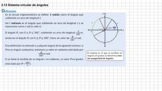 3.13 Sistema circular de ángulos
 