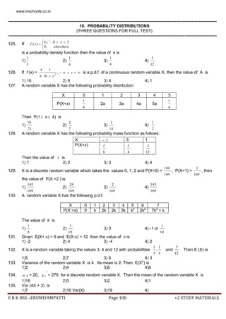 +2 maths pta question bank come book english medium | PDF