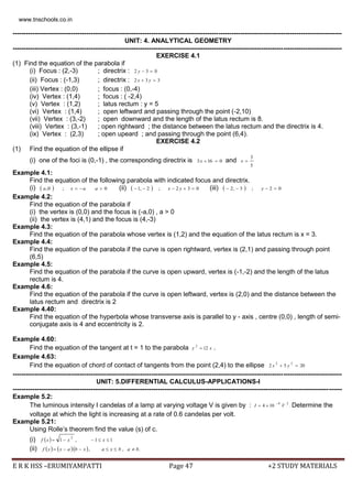 +2 maths pta question bank come book english medium | PDF