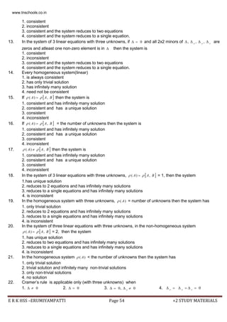 +2 maths pta question bank come book english medium | PDF