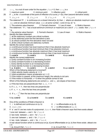 +2 maths pta question bank come book english medium | PDF