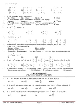 +2 maths pta question bank come book english medium | PDF