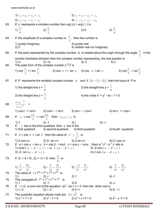 +2 maths pta question bank come book english medium | PDF