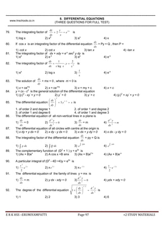 +2 maths pta question bank come book english medium | PDF