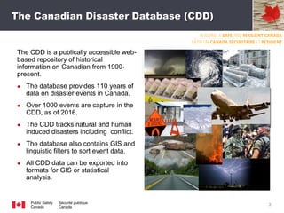 Matthew Godsoe and C. Cody Anderson, Public Safety Canada - CDD | PDF