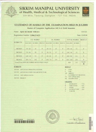 Mca Transcripts MCA | PDF