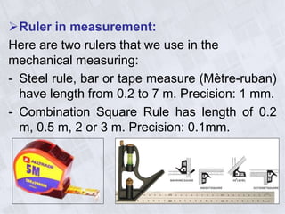 Studying on Mechanical Metrology | PPTX