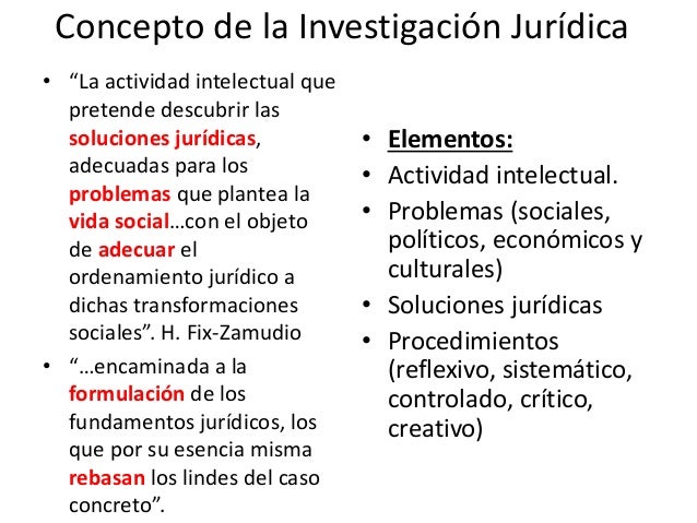Metodología de la investigación jurídica I parte