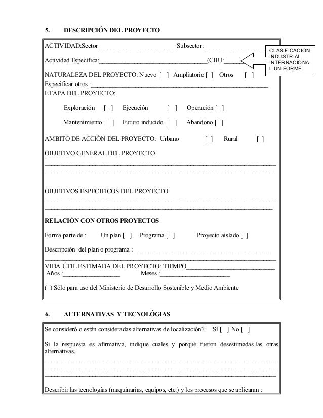 Modelo Ficha Ambiental En Blanco