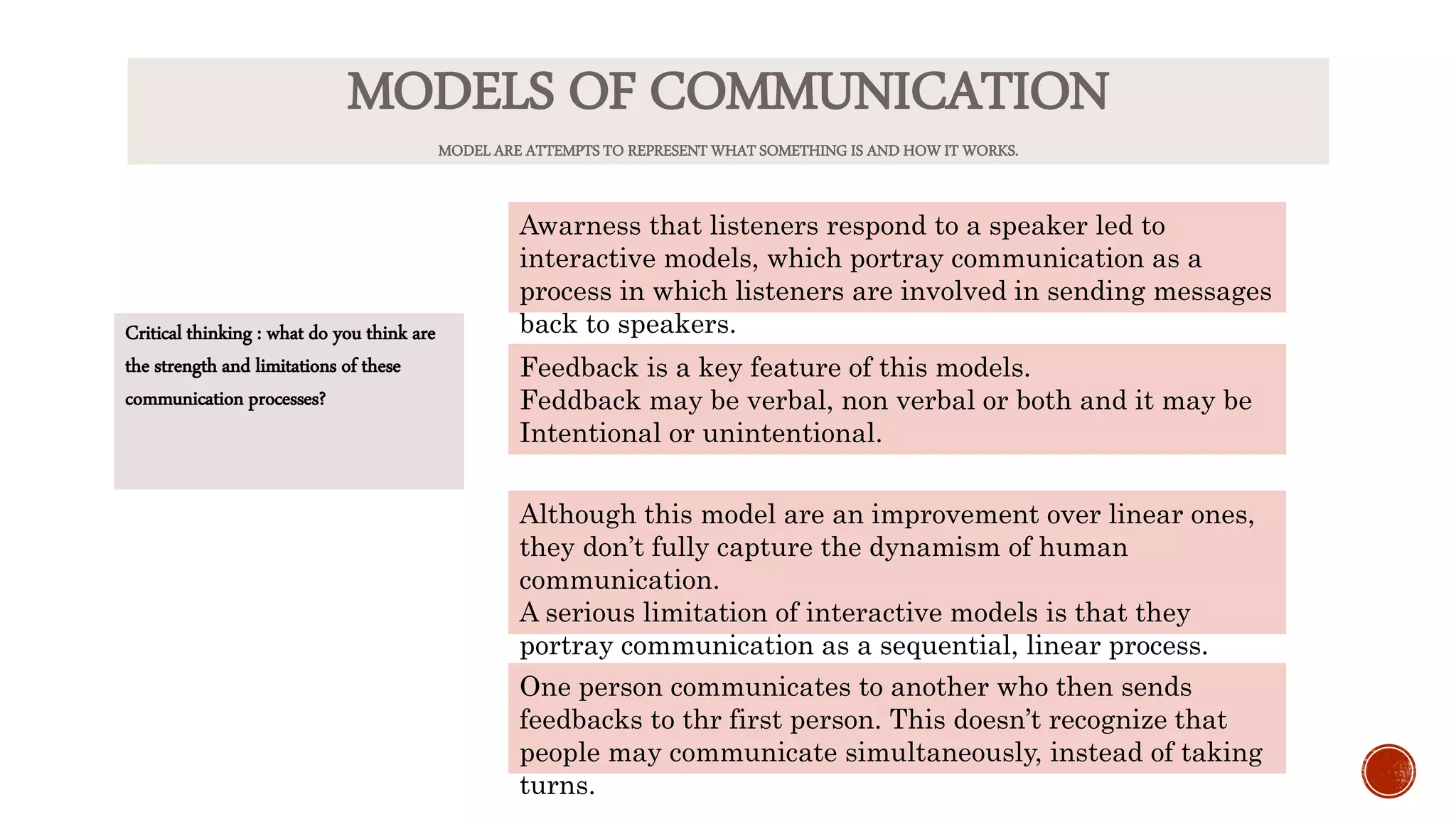 2) models of communication | PPTX