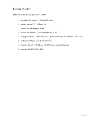 2 Module - Operating Systems Configuration and Use by Mark John Lado | PDF