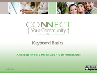 Keyboard Basics ,[object Object],7-19-10 
